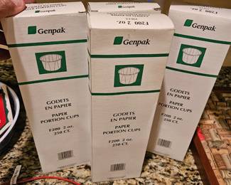 Collapsible paper condiment cups $2 a box