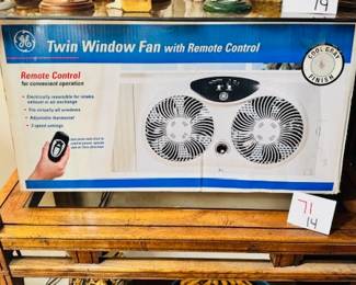 Twin Fan with Remote