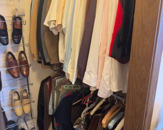 Tons of men’s clothing