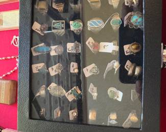 Men’s and ladies gold and sterling rings