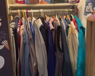 Variety of coats and jackets