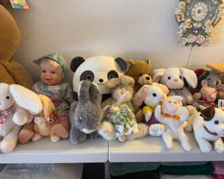 Lots of stuffed animals to choose from