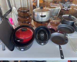 Lots of pots and pans 