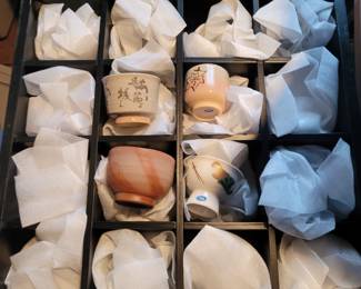 Large Set of Japanese Tea cups