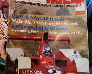 Boxes of Vintage Car magazines