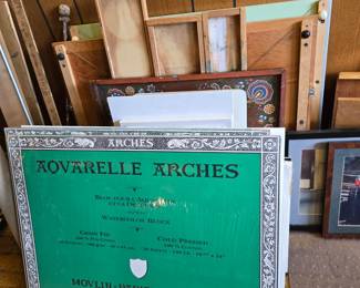 Watercolor paper, mat board