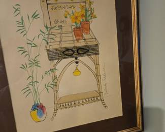 Watercolor painting by Barbara Ellington, California