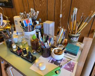 Brushes and supplies