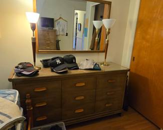 Art Deco dresser and mirror