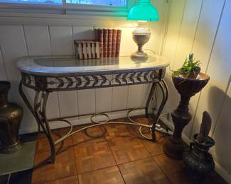 Iron entrance table