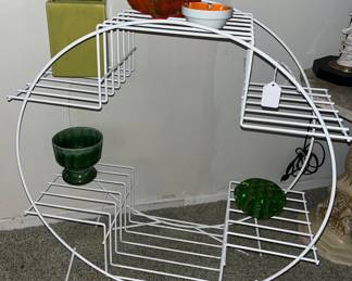 Vintage metal plant stand 