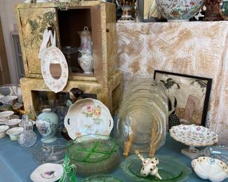 Vintage Green Uranium Glassware