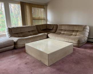 Vintage Roche Bobois MCM Section, 4 pieces