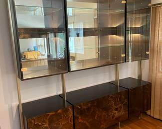 Roche Bobois Mid- Century Modern Wall Unit