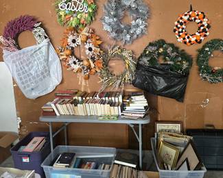 WREATHS FOR ALL SEASONS, BOOKS, FRAMES, ARTWORK,
