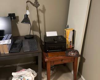Floor lamps, computer printers,side tables