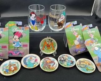 Disney Glasses, Tiny Plates & NEW Hot Wheels Cars * Minnie & Mickey