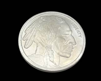 .999 Fine Silver Bullion Troy Ounce ‘ Buffalo ‘ Round Coin