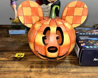 Disney Traditions Jim Shore Enesco Happy Halloween Mickey Mouse Candle Holder