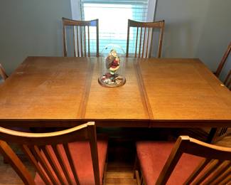 Amish Cornelius Mission Trestle Dining Table