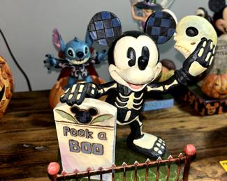 Disney Traditions Mickey As Skeleton Figurine