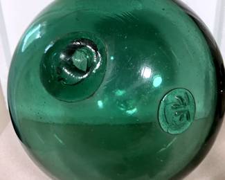 LARGE Authentic Green Glass Float
