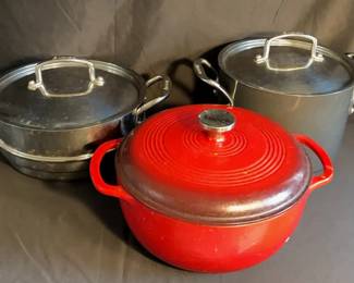 Red Lodge Dutch Oven , Anolon Large Stainless Steel Steamer, 8 Qt Non Stick Soup Pot