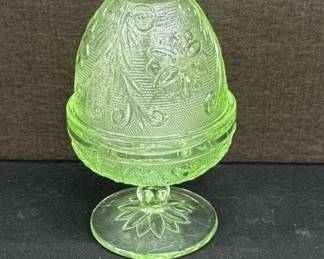 indiana glass fairy lamp