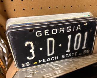 Vintage License Plate Collection