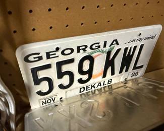 Vintage License Plate Collection