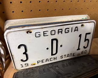 Vintage License Plate Collection