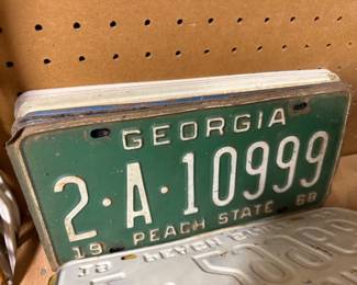 Vintage License Plate Collection