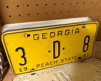 Vintage License Plate Collection