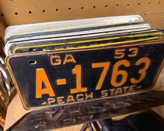 Vintage License Plate Collection