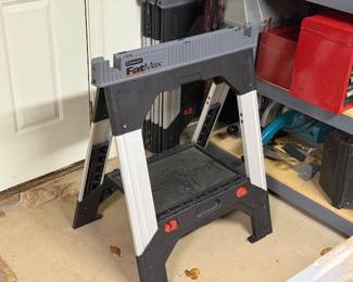 Four Stanley Fat Max Sawhorses 