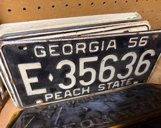 Vintage License Plate Collection