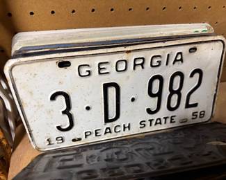 Vintage License Plate Collection