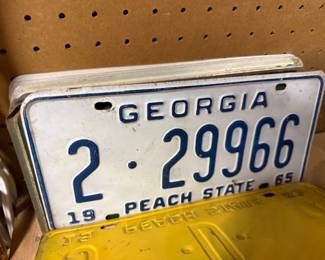 Vintage License Plate Collection