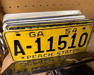 Vintage License Plate Collection