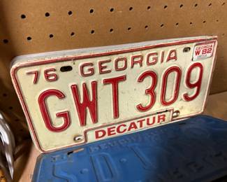 Vintage License Plate Collection