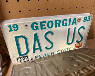 Vintage License Plate Collection