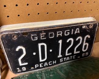Vintage License Plate Collection