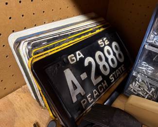 Vintage License Plate Collection