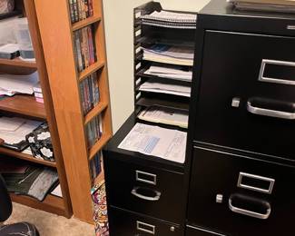 Office Furniture-file cabinets and book shelves