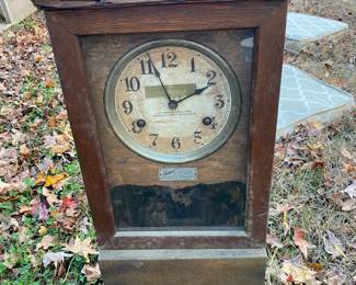 Old punch clock used for workers.