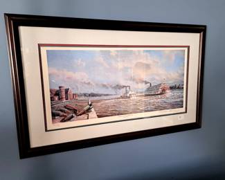 Limited edition by Michael Blaser, "Passing on the two wheel side".