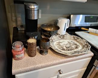 Antique platter and etc.