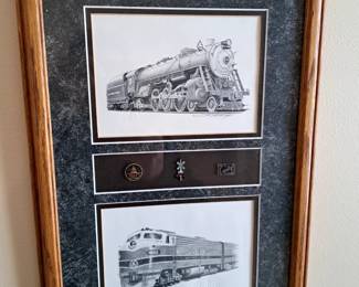 Original railroad art by Scott
