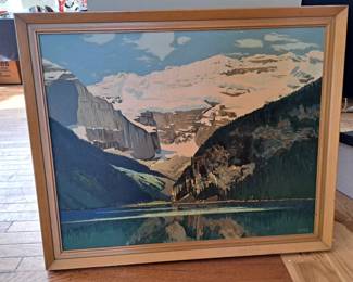 Original watercolor by Franklin Arbuckle, 1909/ 2001, probably about 1945