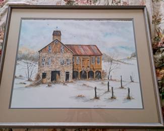 William D. Johnson watercolor